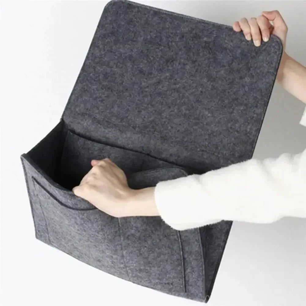 Baby Bed Hanging Organizer Felt Storage Pockets for Couch Bedside Remote Control Toy Storage Solution Nursery Caddy