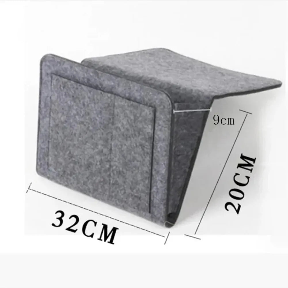 Baby Bed Hanging Organizer Felt Storage Pockets for Couch Bedside Remote Control Toy Storage Solution Nursery Caddy