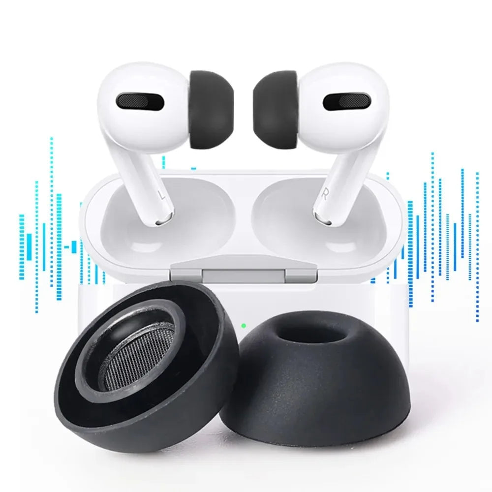 4/1Pairs Silicone Ear Tip Protective Earbuds Cover for Airpods Pro 3 Gen Noise Reduction Hole Ear-pads for Airpods Pro3 XS/S/M/L